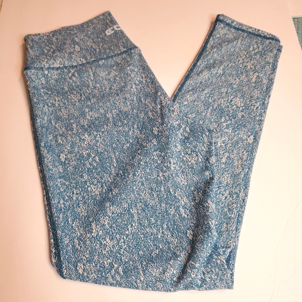 ECHT Blue Speckled High-Waist Leggings